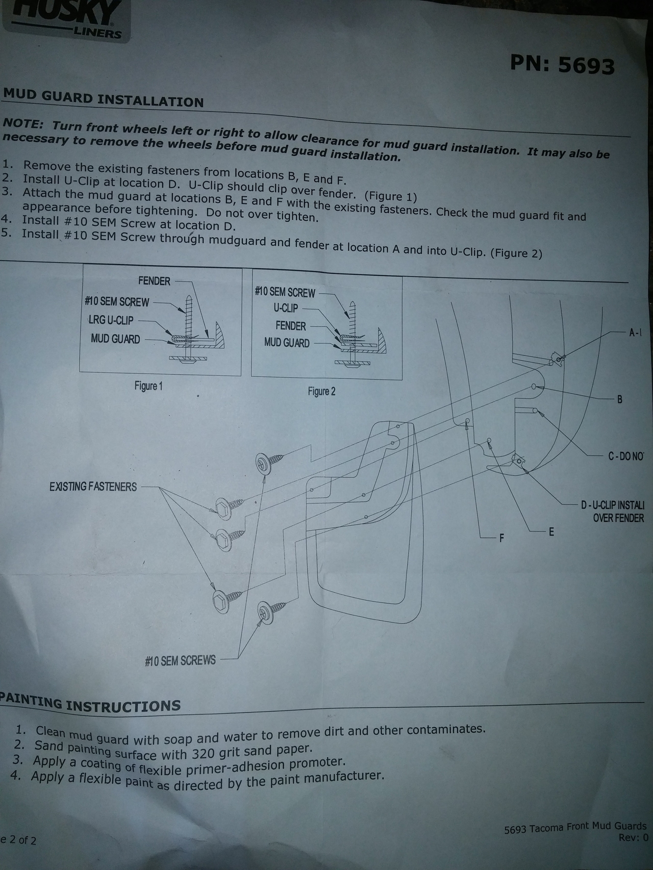 Crappy manufacturer instructions